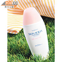 SUNPLAY水薄美白防曬露SPF24 PA++ $91.9（c）<BR>具3重防曬、防光老化和修護日曬肌膚功效。