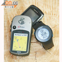 GPS裝置能清楚顯示坐標，而部分甚至具有地圖顯示功能。