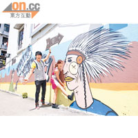 西貢市屬中西文化交匯，街道牆上更有不同類型的塗鴉。