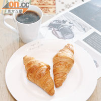 Croissant $18/個（c）<BR>以AOP認證牛油炮製，鬆化得很，香氣濃郁，充滿傳統法蘭西口味。