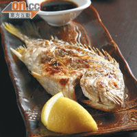 鹽燒黃腳鱲 $98：魚類是每日街市新鮮靚貨，魚皮燒得金黃香脆，魚肉則夠鮮味。