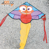 蜻蜓小特工（小型風箏）<br>尺寸為100×196cm，較易控制。售價：$68
