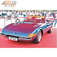 活動展品中的Daytona Spider，屬於1969年款式。