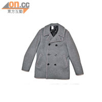 N.HOOLYWOOD灰色Pea Coat $7,899（e）