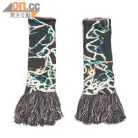 c.neeon民族圖案針織流蘇Leg/Arm Warmer $739（e）