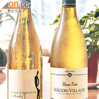 店內亦有兩款法國的有機白酒供應，貫徹有機主題！<br>左：Vin de Pays du Val de Loire, Sauvignon,  France 2011 $320 <br>右：Macon-Villages, Domaine Valette, France 2009  $428