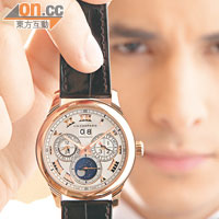 L.U.C Lunar One月相腕錶（18K玫瑰金款式）$490,000
