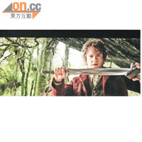 試片區<BR>以《The Hobbit》全高清試片，畫面的劍身金屬感強，光暗層次感不俗。