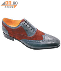 灰藍×啡色麖皮皮鞋 $1,355