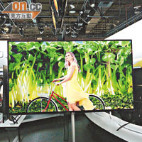 由於OLED TV加入WRGB設計，色彩鮮艷之外，畫面亦較光。