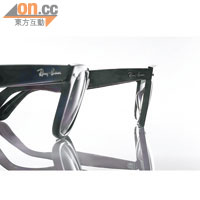 降低鏡框傾斜度，確保眼鏡不會壓迫顴骨留下紅印。