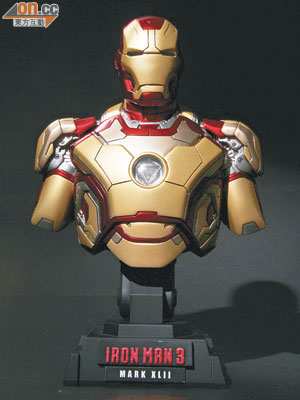 Iron Man Mark XLII 1:4半胸像。<br>＊除1:4 T-800 Endoskeleton外，其他產品的售價及推出日期尚未定案。