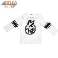 Hysteric白×黑色女生Logo T-shirt $1,499（d）