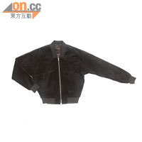 Monki黑色麖皮Varsity Jacket $1,100（f）