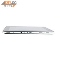 X900有齊mini HDMI、USB OTG等介面，擴充性不俗。