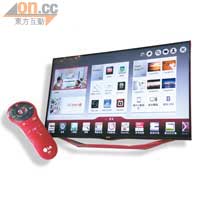 同場另一款Cinema 3D Smart TV LA6800屬入門級型號，換上紅色邊框，而Magic Remote也貫徹地用上紅色。售價：$11,680（42吋）、$14,980（47吋）、$23,980（55吋）