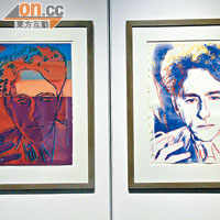 Andy Warhol為Jean Cocteau繪畫的《高克多紅色肖像》和《高克多藍色肖像》。