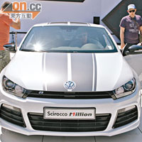 為慶祝Scirocco銷售超過100萬輛，特此打造「Scirocco Million」特別版車款。