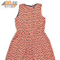 iBlues橙色圖案入膊連身裙 $2,880（a）