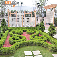 來自各國各城的參展單位都設有庭園，盡顯各國的文化特色。