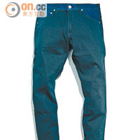 藍×黑色Patchwork Jeans $990