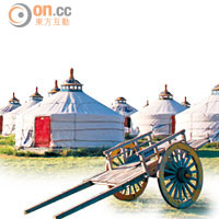 蒙古人聖地度假村，提供70個不同種類的蒙古包住宿選擇。
