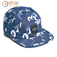 藍×白色Hawaiian Snapback $398