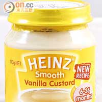 Heinz Smooth Vanilla Custard $13.9（e）<br>不要說Vanilla Custard，單是炮製一鍋Custard做餡已經頭癢，整Vanilla Custard還是現成容易，留時間整個糕點外層吧！