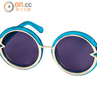 Karen Walker藍色圓框太陽眼鏡 $2,600（a）