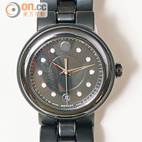 Cerena黑色陶瓷腕錶<br>$13,400