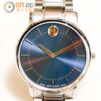 Movado tc（thin classic）40mm超薄藍色腕錶<br>$9,000