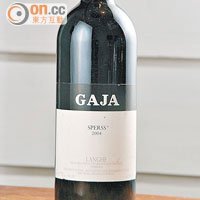 Gaja "Sperss" Nebbiolo Barbera, Piedmont 2004 $2,780（原價$6,490）