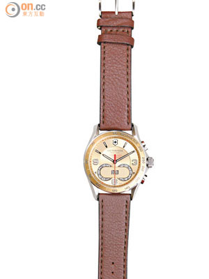Chrono Classic Champagne 腕錶（Leather Strap）　$6,900