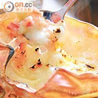 芝士煙肉通心粉	釀蟹蓋 $33/個<br>芝味濃郁，加上煙韌的通心粉和煙肉，是會追吃的味道。