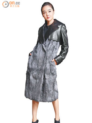 皮拼fur coat　$44,800