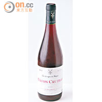 Macon Cruzille 2012 Domaine des Vignes du Maynes France Bourgogne $590<BR>完全沒添加任何化學物質去干擾酸度，丹寧適中，果香四溢，帶淡淡的礦物味。