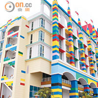色彩繽紛的LEGOLAND Hotel就建於主題樂園旁邊。