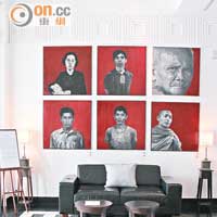 The Gallery內展示了不少柬國藝術家的作品。