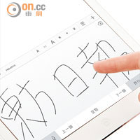 用手指喺iPad Air寫字尚可接受，但畫圖真係唔及觸控筆就手。