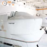 在阿聯酋航空的機師訓練中心，擁有不同型號民航機的模擬駕駛艙。