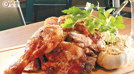 Free Range Roasted Australian Yellow Chicken $358<br>精挑細選每隻約2公斤重的澳洲雞開邊後以慢煮方法烹調，無論哪一部分的雞肉都又嫩又多汁。