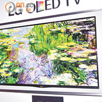 名畫質感<br>加裝畫框的Gallery OLED TV EA8800系列，扮名畫都扮得幾似。