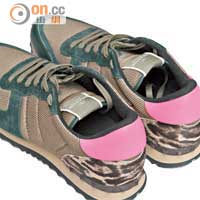 啡×粉紅色豹紋圖案窩釘波鞋 $5,100