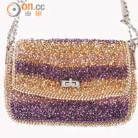 Anteprima紫金色間紋Chain Bag $4,695（a）
