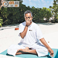 Pranayama冥想課程，教導如何運用呼吸令精神更集中。