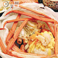 由當造紅楚蟹做主角的蟹膳，每客只售￥1,300（約HK$99），抵食！