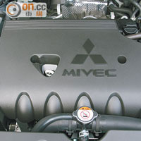 1.8L直四MIVEC引擎的耗油量低至15.1km/L。