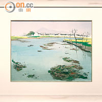 彰顯中國民族風景的畫家吳冠中帶來一系列作品包括《紹興湖》。