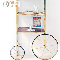 層架Cyclopedia的設計概念源自19世紀70年代常見的高輪單車，外形獨特，亦方便用家移動。$24,500