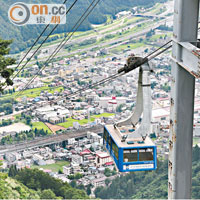 大型纜車，成了湯澤高原的高空瞭望台。